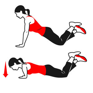 knee push up Square Box Fitness