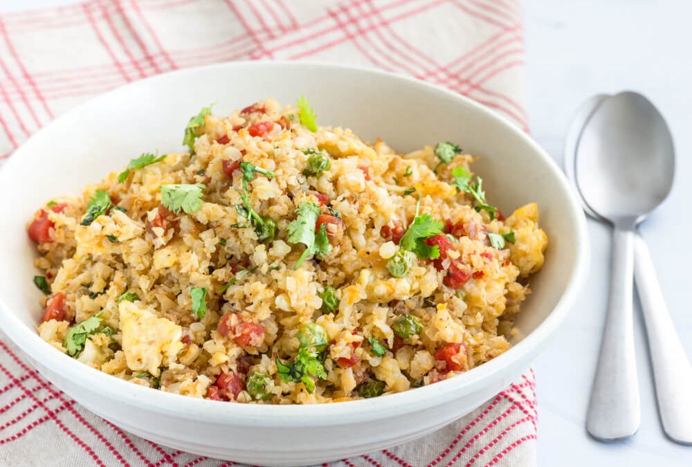 Cauliflower fried rice (no rice)