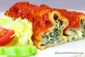 Spinach cannelloni