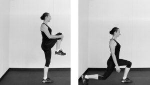 Knee Pull Reverse lunges