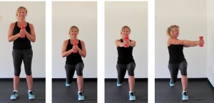 reverse lunge with a twist