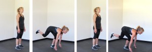 single leg floor touch