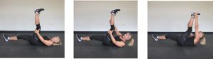 Leg climb abdominal crunch