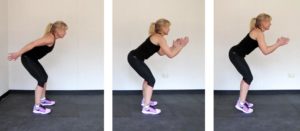 jump and shuffle back