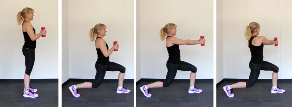 reverse lunge rotation