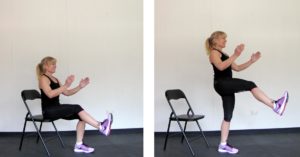 Chair pistol squat