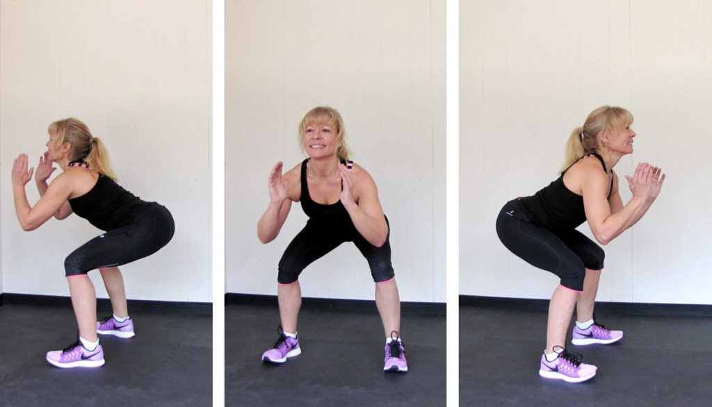 U turn squats