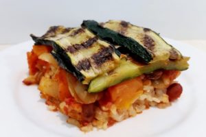 Zucchini Topped Risotto