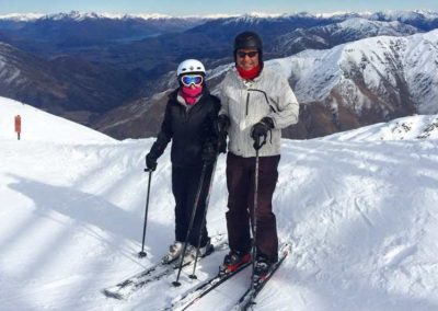 Sking in beautiful Cardrona