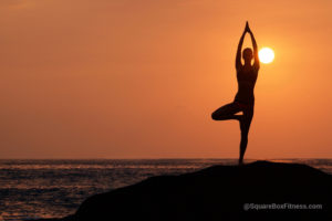 Tree pose yoga