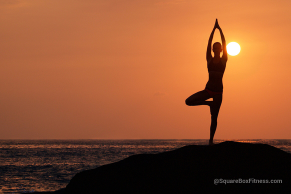 Tree pose yoga