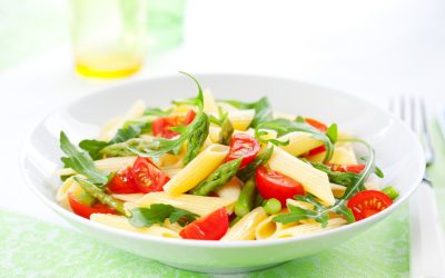 Pasta with Asparagus and Cherry Tomatoes