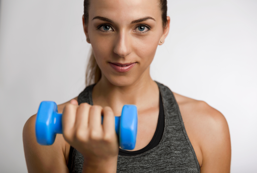 toned muscle effect