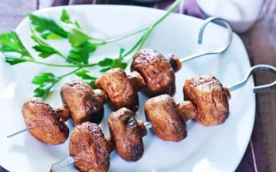 BBQ Mushrooms Skewers