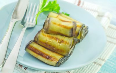 Grilled Eggplant Roll-Ups