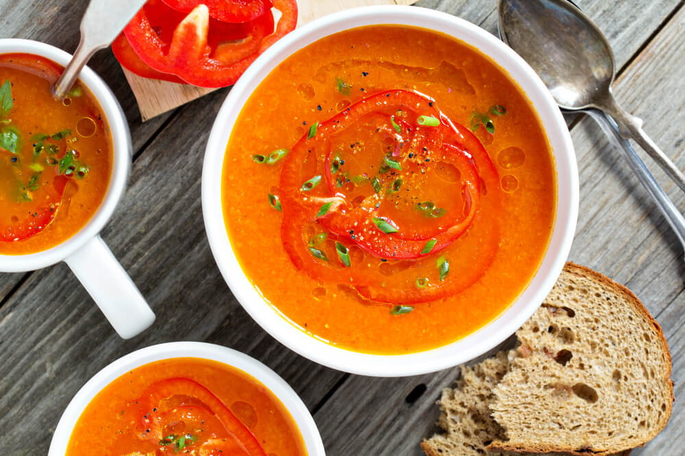 Red Pepper & carrot soup
