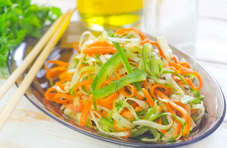 Asian Cabbage and carrot fresh-salad