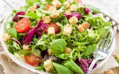 Croutons and Fresh Salad