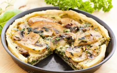 Spinach & Mushroom Quiche