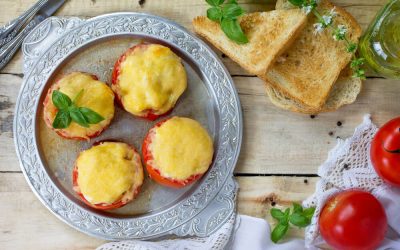 Stuffed Tomatoes With Egg And Cheese