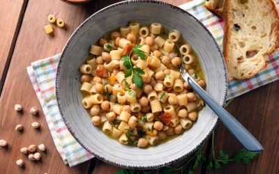 Pasta and Chickpea (Ceci) Soup